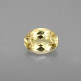 8mm x 6mm Oval Facet Beryl 1ct
