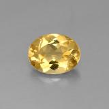 9mm x 7mm Beryl 1.5ct Oval Facet in Yellow Golden