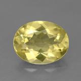1.5 carat Yellow Golden Oval Facet Beryl 9mm x 7