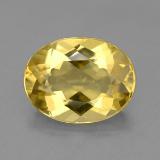 1.5 carat Yellow Golden Oval Facet Beryl 9mm x 7