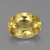 8.5x6.5mm Beryl 1.5ct Oval Facet in Yellow Golden