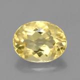 9mmx7mm Beryl 1.5ct Oval Facet in Yellow Golden