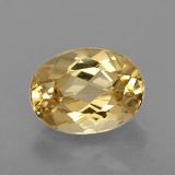 1.5 carat Yellow Golden Oval Facet Beryl 8mm x 6mm