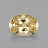 8x6 Beryl 1ct Oval Facet in Yellow Golden