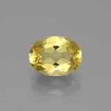 Click for Details 1 carat Yellow Golden Oval Facet Beryl 8mm x 6
