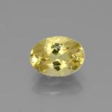 Click for Details 8x6 Beryl 1ct Oval Facet in Yellow Golden