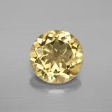 2.5 carat Yellow Golden Round Facet Beryl 9mm