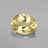 2.5 carat Yellow Golden Oval Facet Beryl 10mmx8mm