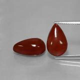 14.5x9mm Pear Cabochon Carnelian 10ct
