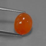 12mmx10mm Carnelian 5ct Oval Cabochon in Orange