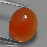 4 carat Orange Oval Cabochon Carnelian 11.5mm x 9mm