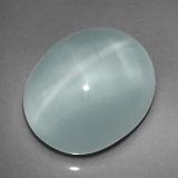 13mmx11mm Cat's Eye Aquamarine 8ct Oval Cabochon in Light Blue
