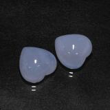 13 ct Translucent Heart Cabochon Chalcedony 12x12mm