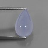 14mm x 9 Chalcedony 5ct Pear Cabochon in Lavender Blue