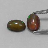 7mmx5mm Oval Cabochon Chocolate Opal 1ct