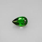 0.8 carat Green Pear Facet Chrome Diopside 8mm x 5mm