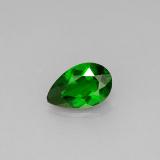 0.8 carat Green Pear Facet Chrome Diopside 7.5x5