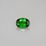 0.9 ct VS Oval Facet Chrome Diopside 7mm x 5