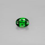 0.9 carat Green Oval Facet Chrome Diopside 7mmx5mm