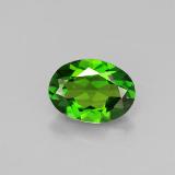 7mm x 5mm Chrome Diopside 0.8ct Oval Facet in Green