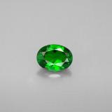 7mm x 5mm Chrome Diopside 0.8ct Oval Facet in Green