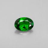 0.9 ct VS Oval Facet Chrome Diopside 7mmx5mm