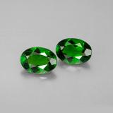 7x5 Oval Facet Chrome Diopside 1.5ct