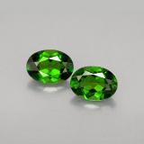 1.5 carat Green Oval Facet Chrome Diopside 7x5