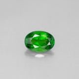 7x5 Chrome Diopside 0.9ct Oval Facet in Green