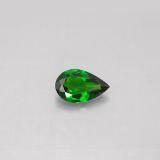 7.5mmx5mm Pear Facet Chrome Diopside 0.7ct