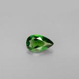 0.7 carat Green Pear Facet Chrome Diopside 8x5mm
