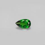 0.8 ct VS Pear Facet Chrome Diopside 8mm x 5mm