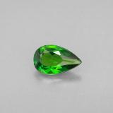 0.8 carat Green Pear Facet Chrome Diopside 8mm x 5