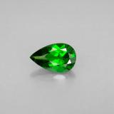 8mm x 5mm Pear Facet Chrome Diopside 0.8ct