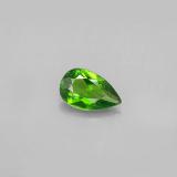 8x5mm Pear Facet Chrome Diopside 0.8ct