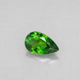 7.5mmx5mm Pear Facet Chrome Diopside 0.7ct
