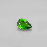 7mm x 5mm Chrome Diopside 0.6ct Pear Facet in Green