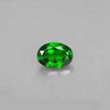 7x5mm Chrome Diopside 0.8ct Oval Facet in Green