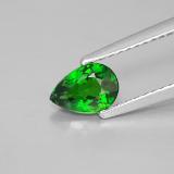 0.6 ct VVS-VS Pear Facet Chrome Diopside 6.5mmx4.5mm