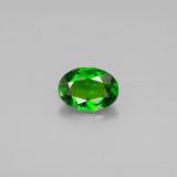 7mm x 5mm Chrome Diopside 0.8ct Oval Facet in Green