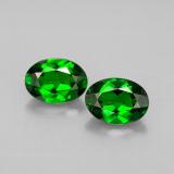 1.5 carat Green Oval Facet Chrome Diopside 7mmx5mm
