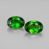 1.5 ct VVS-VS Oval Facet Chrome Diopside 7mmx5mm