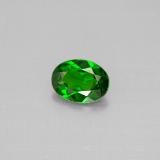 0.7 carat Green Oval Facet Chrome Diopside 7mm x 5