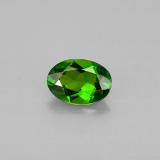 0.8 carat Green Oval Facet Chrome Diopside 7x5mm