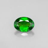 0.8 ct VS Oval Facet Chrome Diopside 7mmx5mm