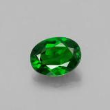 6.5x5 Chrome Diopside 0.8ct Oval Facet in Green