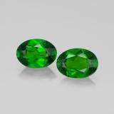 1.5 ct VS Oval Facet Chrome Diopside 7mm x 5