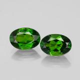 7mm x 5 Chrome Diopside 1.5ct Oval Facet in Green