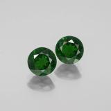 2 ct VS Round Facet Chrome Diopside 6 mm
