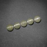2 carat Golden Green Round Cabochon Chrysoberyl Cat's Eye 4 mm